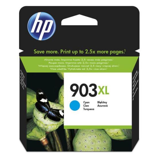 Imagem de HP original ink T6M03AE, HP 903XL, cyan, 825str., 9.5ml, high capacity, HP Officejet 6962,Pro 6960,6961,6963,6964,6965,6966