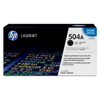 Imagem de HP original toner CE250A, black, 5000str., HP 504A, HP Color LJ CM3530 MFP,CM3530fs MFP,CP3525,CP3525dn, O
