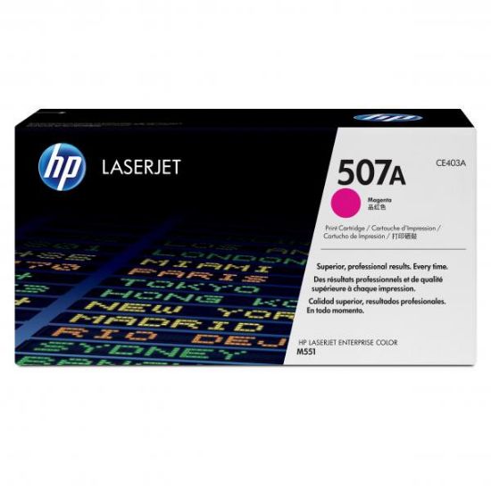 Imagem de HP original toner CE403A, magenta, 6000str., HP 507A, HP LaserJet Enterprise 500 color M551, O