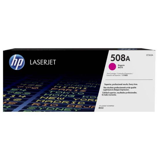 Imagem de HP original toner CF363A, magenta, 5000str., HP 508A, HP Color LaserJet Enterprise M552, M553, 860g, O