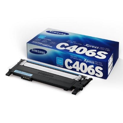 Imagem de HP original toner ST984A, CLT-C406S, cyan, 1000str., C406S, Samsung CLP-360, 365, CLX-3300, 3305, Xpress C-410, 460, O