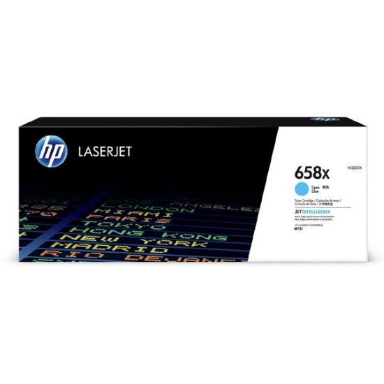 Imagem de HP original toner W2001X, cyan, 28000str., HP 658X, high capacity, HP Color LaserJet Enterprise M751 Series, O