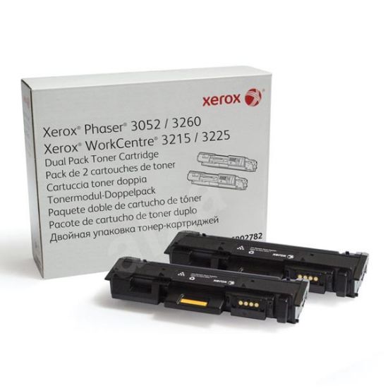 Imagem de Xerox original toner 106R02782, black, 6000 (2x3000)str., Xerox Phaser 3052,3260, WorkCentre 3215,3225, dual pack, O