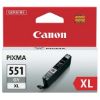 Imagem de Canon original ink CLI551GY XL, grey, 11ml, 6447B001, high capacity, Canon PIXMA iP7250, MG5450, MG6350, MG7550