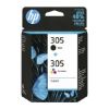 Imagem de HP original ink 6ZD17AE, HP 305, HP 2-pack DeskJet 2300, DeskJet 2710, DeskJet 2720, DeskJet