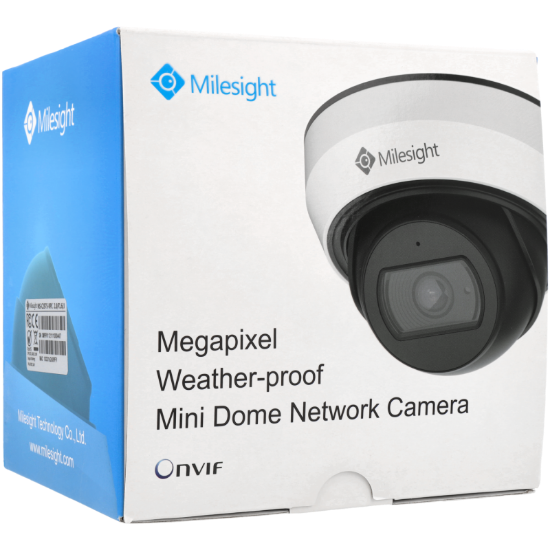 Imagem de Câmara MILESIGHT dome ip de 2 megapixels e lente fixa