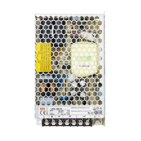 Imagem de Fonte de Alimentação 24V DC 150W 6.5A MEAN WELL LRS-150