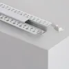 Imagem de Perfil de Alumínio com Tampa Contínua Integração em Gesso/Pladur para Fita LED Até 15mm
