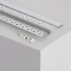 Imagem de Perfil de Alumínio com Tampa Contínua Integração em Gesso/Pladur para Fita LED Até 15mm